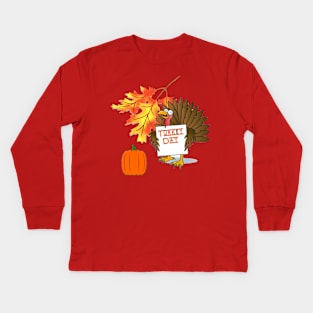 Turkey Day Kids Long Sleeve T-Shirt